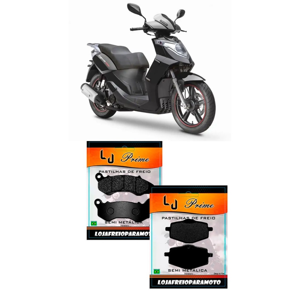 Kit Pastilha Freio Dianteira + Traseira Dafra Cityclass 200i 2014 2015 2016 2017...