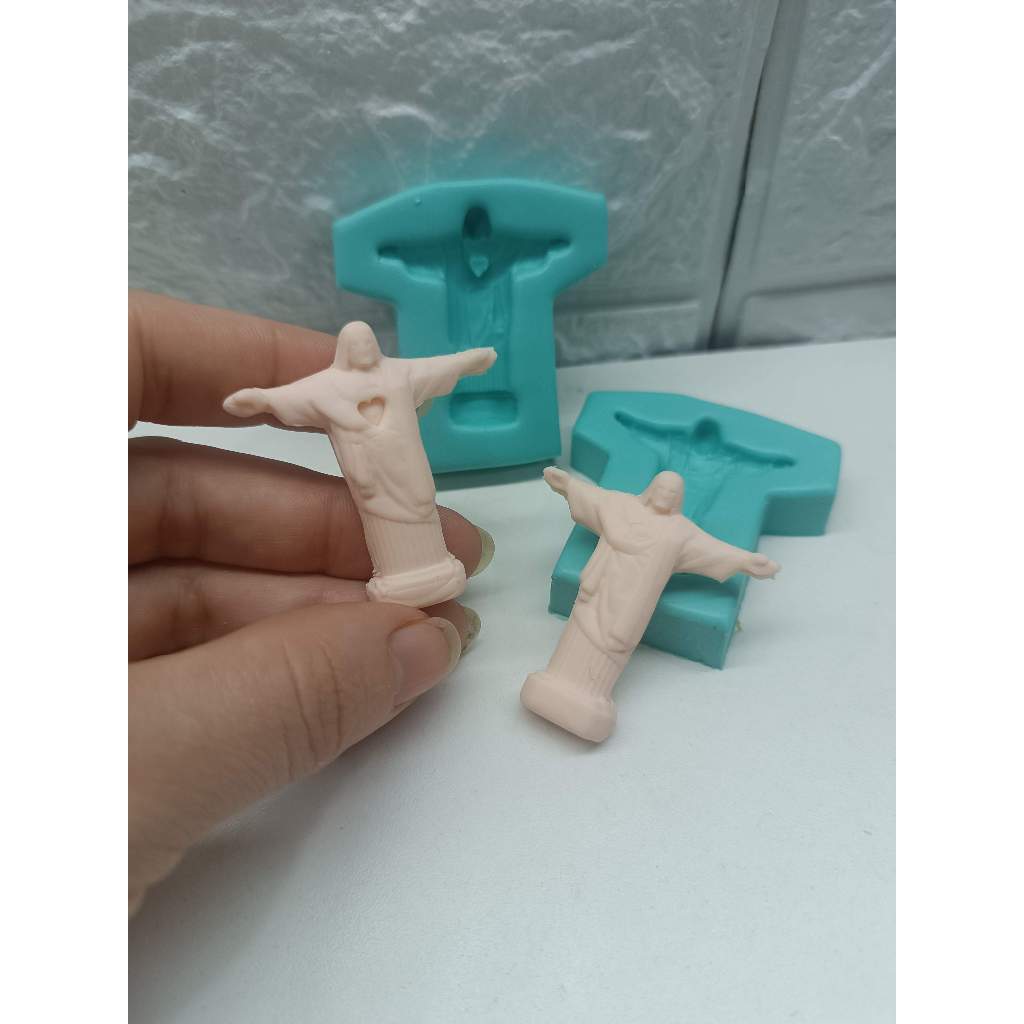 Molde de Silicone Cristo Redentor ou Cristo Protetor