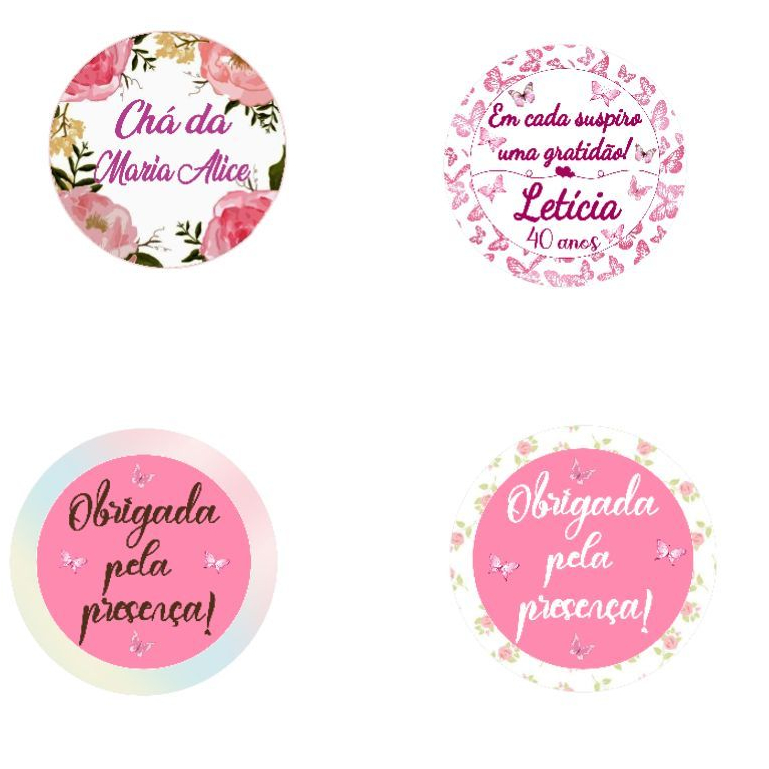 Tag Personalizado - Vários Temas - Lembrancinha para Aniversário - Brinde - Papelaria Criativa