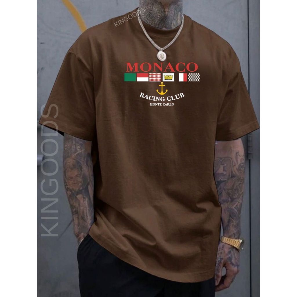 Camiseta Masculina Monaco Camisa Estampada 100% algodão