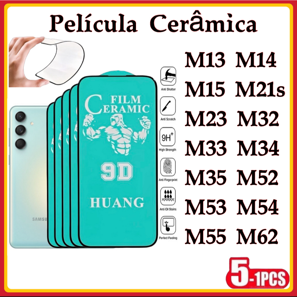 Película Cerâmica 9D 3D Samsung Gel Hidrogel Flexível M13 M14 M15 M23 M21S M32 M33 M34 M35 M52 M53 M54 M55 M62 em Oferta na Shopee