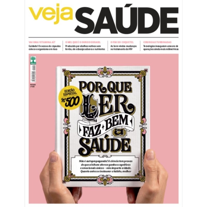 Revista Veja Saúde n° 500 - Fevereiro 2024 - Editora Abril - Por Que Ler Faz Bem à Saúde