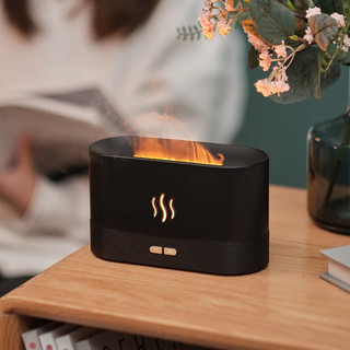 Chama Umidificador De Ar Difusor De Aroma Aromaterapia 200 Ml USB Ultrasonic Óleo Essenci…
