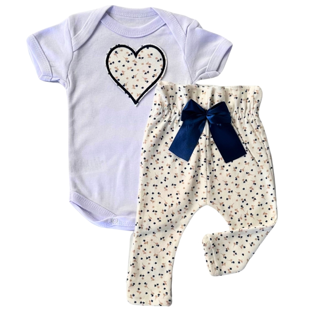 Conjuntos Bebê Menina Body e Calça Roupa Moda P/M/G Menina Roupinha Blogueinha infantil Conjuntinho