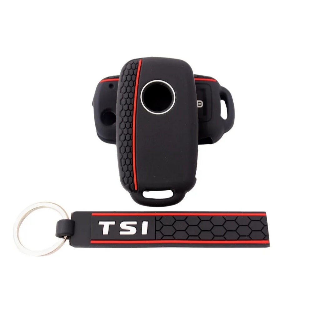 Kit Capa Silicone chave Volkswagen + Chaveiro Volkswagen Tsi  Up