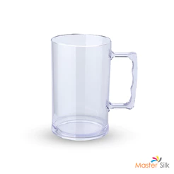 Kit 100 Caneca de Chopp 500 ml Cristal Transparente Personalizável Ideal para Eventos e Festas