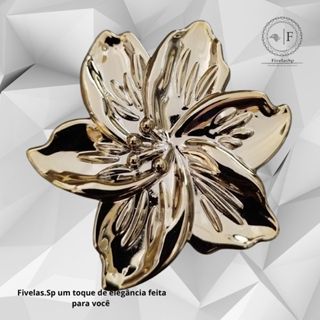 Fivela em ABS Modelo Rosa novo Cor Dourado Pacote com 2 peças em Oferta na Shopee