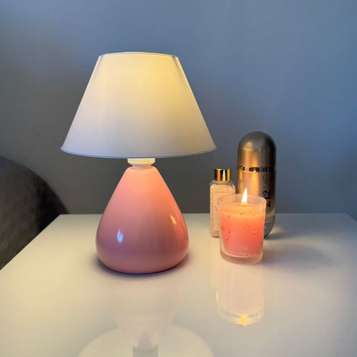 Abajur Luminaria de Ceramica Porcelana Bivolt Cupula Gota para Decoração Quarto Escritorio Decoração Várias Cores em Oferta na Shopee