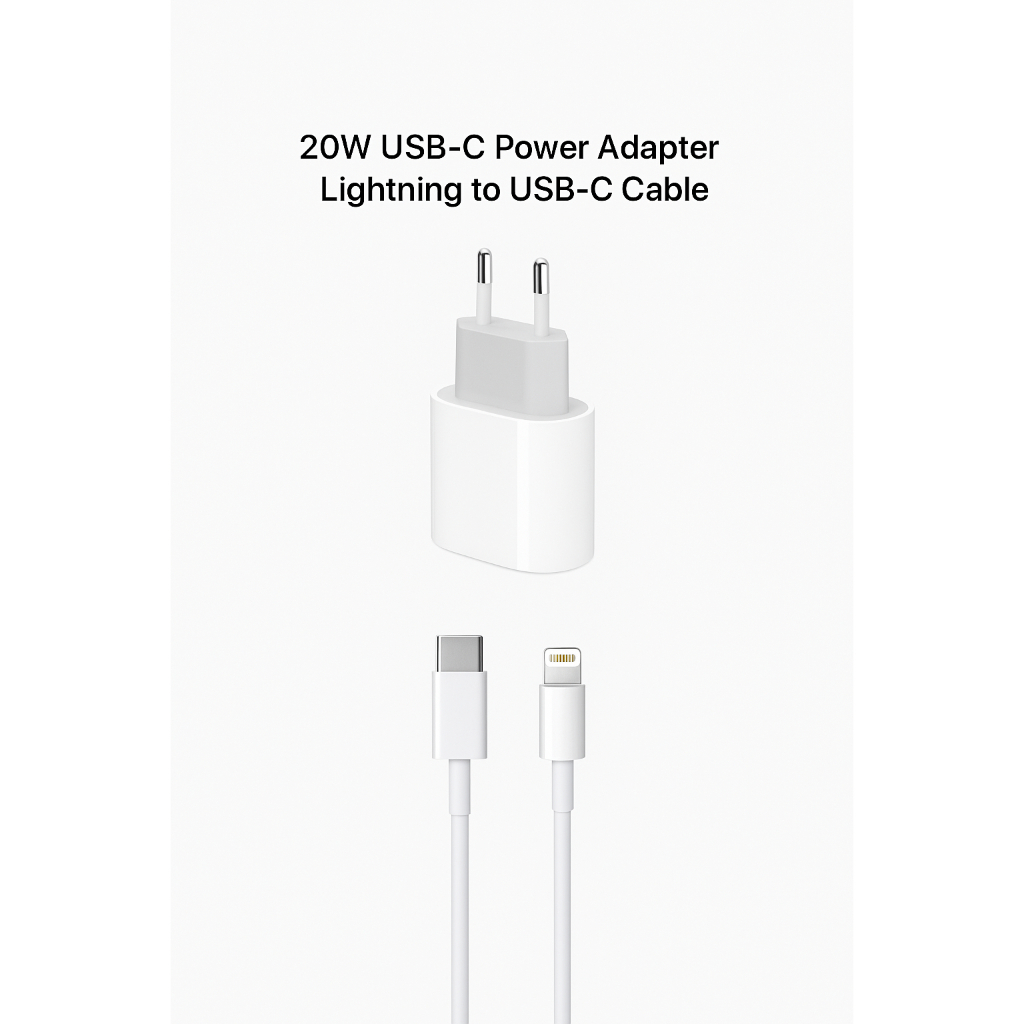 Carregador Completo Turbo 20W (Caixinha + cabo) USB-C-Lightning Iphone iOS