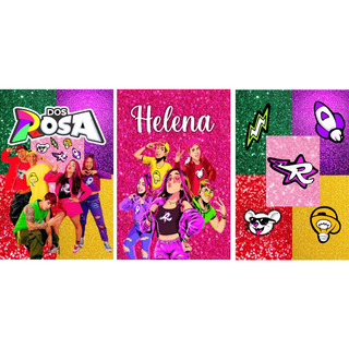 QUADRO INFANTIL DOS ROSA QUARTO PERSONALIZADO COM O SEU NOME GRUPO EMILLY VICK LEOZINHO KATLEN VOID em Oferta na Shopee