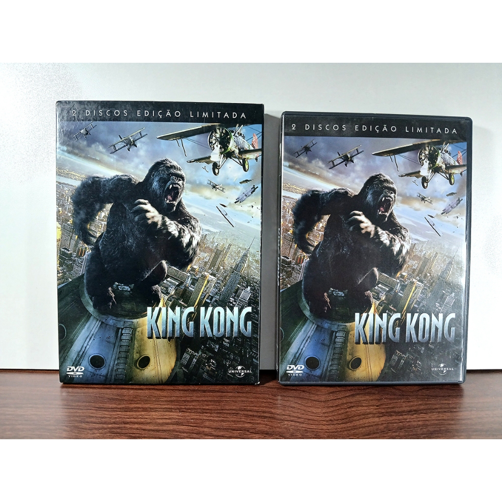 DVD DUPLO KING KONG EDIÇÃO LIMITADA 2005 – USADO - ORIGINAL - Aventura / Ação / Drama / Romance
