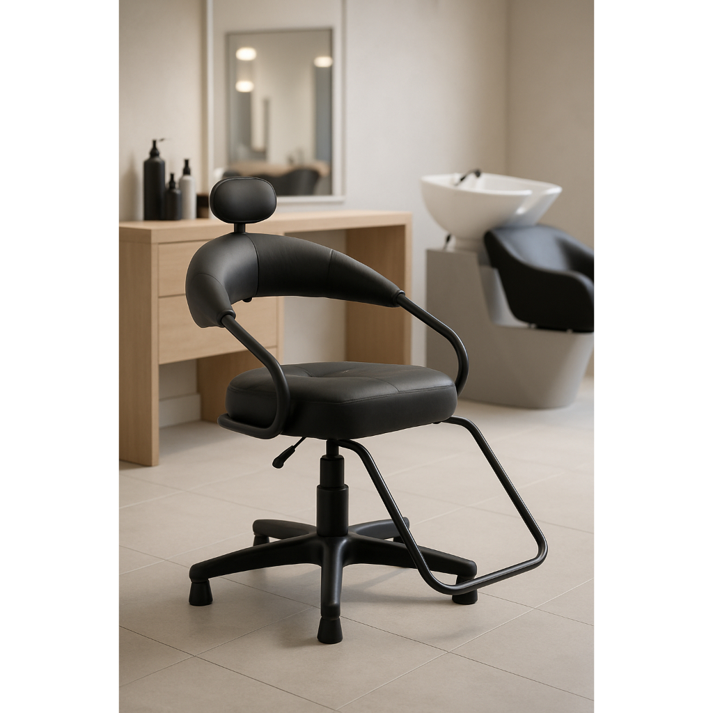 Cadeira para salão Preta/ Para Salão Beleza /Poltrona Preto Tipo Fixo