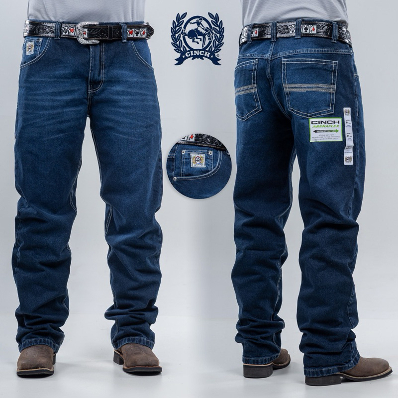 Calça country rodeio balão Masculino cawntry Cinchh jeans grosso coutry barra larga cowntry Ariatt em Oferta na Shopee