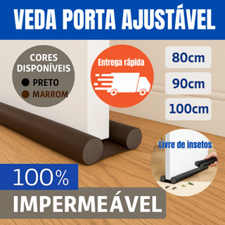Veda Porta PVC Ajustável ate 5 peças - Impermeável Lavável, durável, Barreira contra poeira insetos em Oferta na Shopee