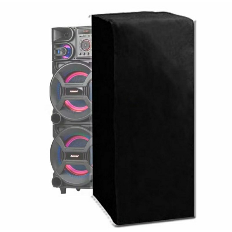 Capa para Som Torre  Amvox ACA 1501 preta impermeável