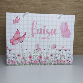 Sacolinha Personalizada Jardim das borboletas - Pegue e Monte em Oferta na Shopee