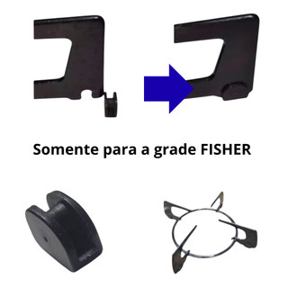 Borracha Da Trempe Grade Fogão Cooktop Fischer 20 Peças