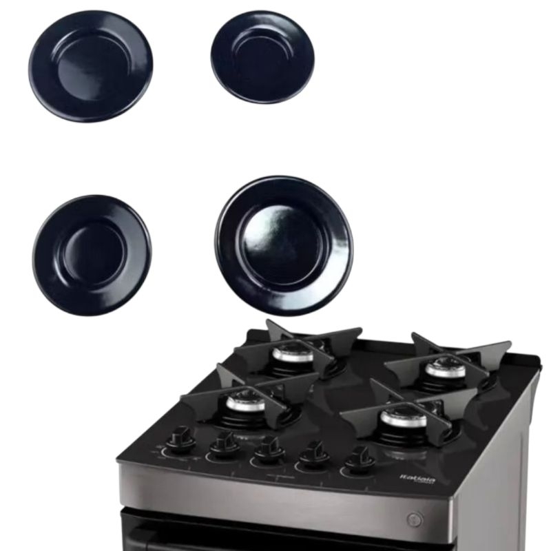 4 peças Espalhador Fogão Itatiaia Itaglass Vitrum 4 Bocas Tampa Compatível Envio Rápido
