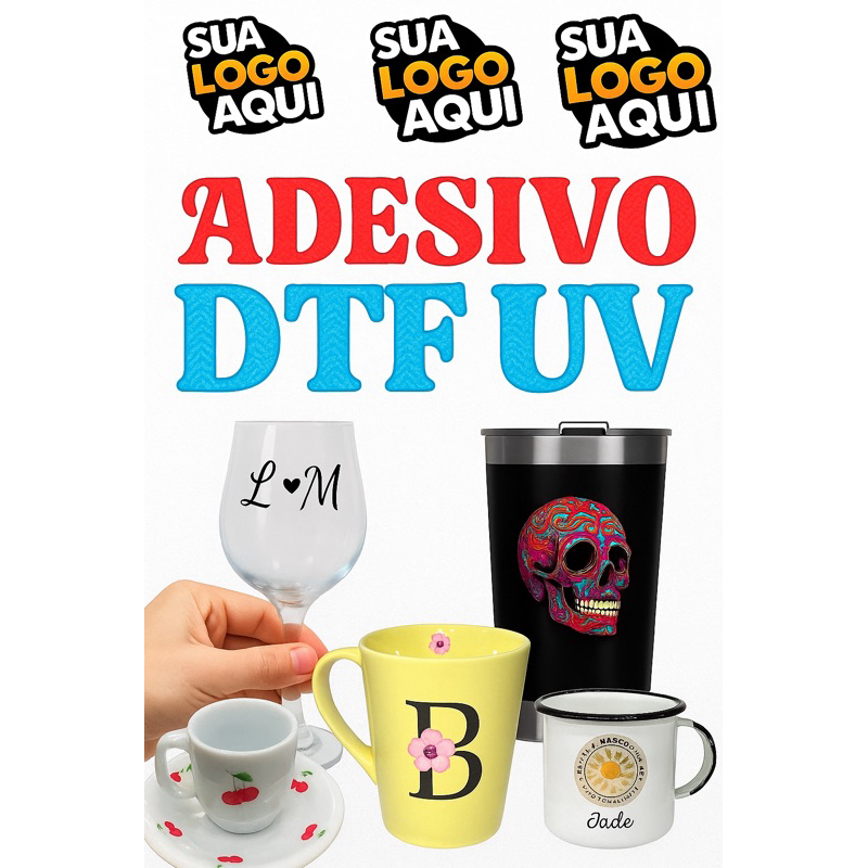 Adesivo DTF UV - Folha A4