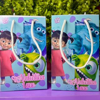 Sacolinhas Personalizadas Fazemos todos os temas MONSTROS SA- Lembrancinha de Festa de Aniversário em Oferta na Shopee