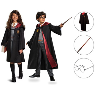 Fantasia Harry Potter Grifinória Com Óculos + Varinha Infantil em Oferta na Shopee