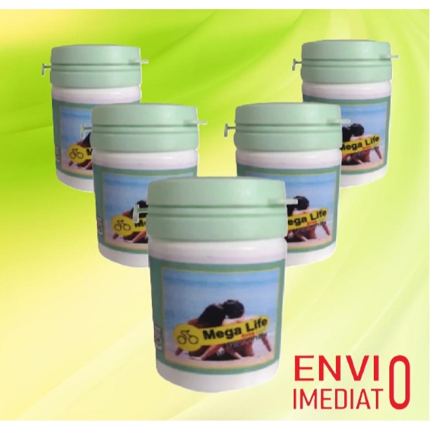 Mega Life kit 5 Potes 30 Capsulas 100% Premium