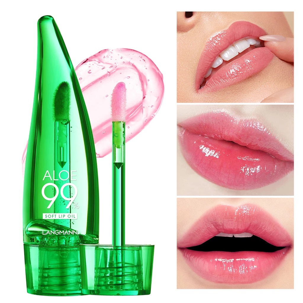 Gloss Bálsamo Hidratante Labial Longa Duração Aloe Vera 99% Soft Lip Oil