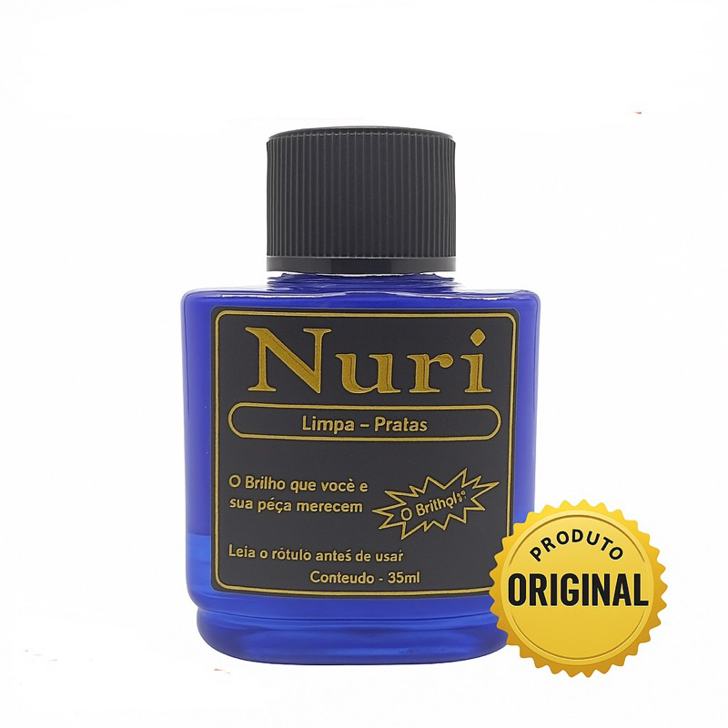 Limpa Prata “ORIGINAL” NURI 35ml - Liquido para limpar pratas