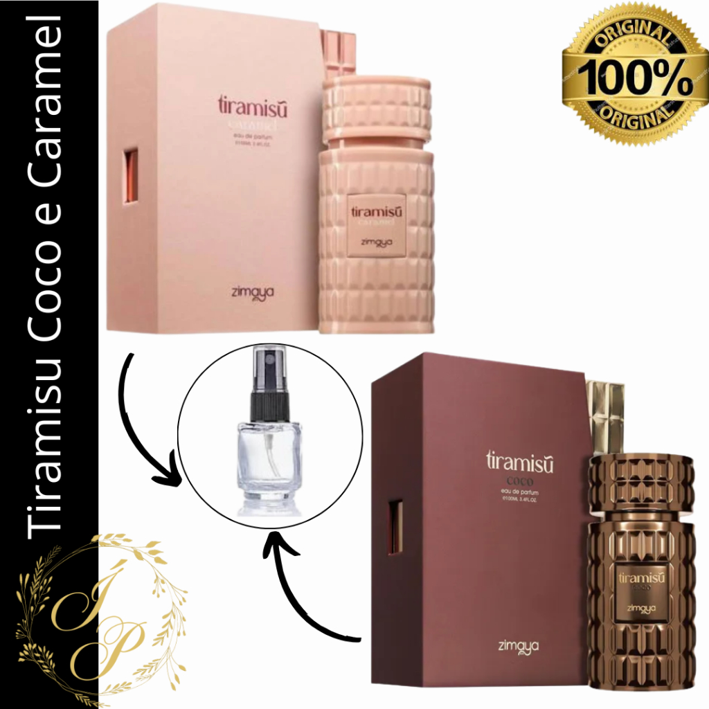 Perfume Tiramisu Coco + Perfume Tiramisu Caramel - Originais