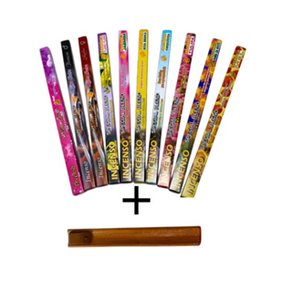 Incenso Natural Kit Sortido + Incensário em Oferta na Shopee