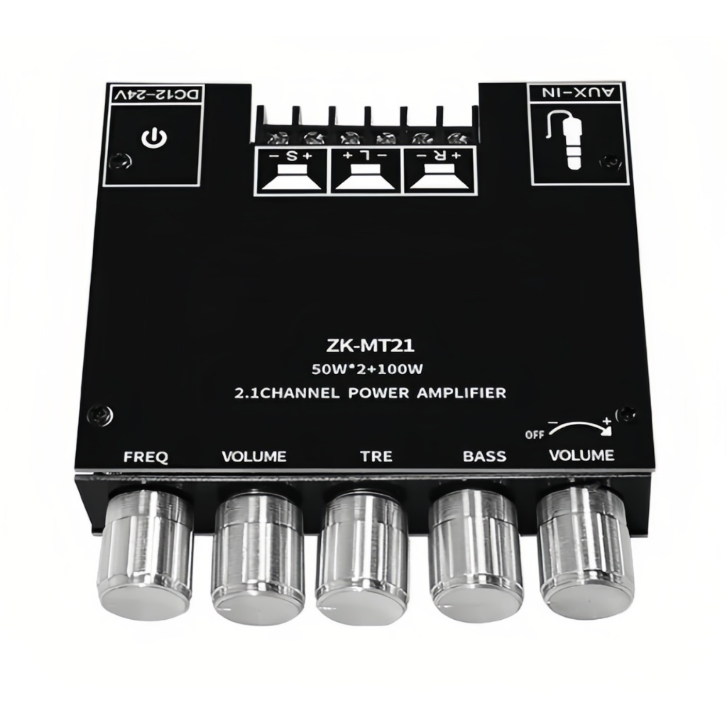 Placa Amplificadora Digital ZK-MT21 Para Canal Bluetooth 2.1 De Baixo Tom 5.0