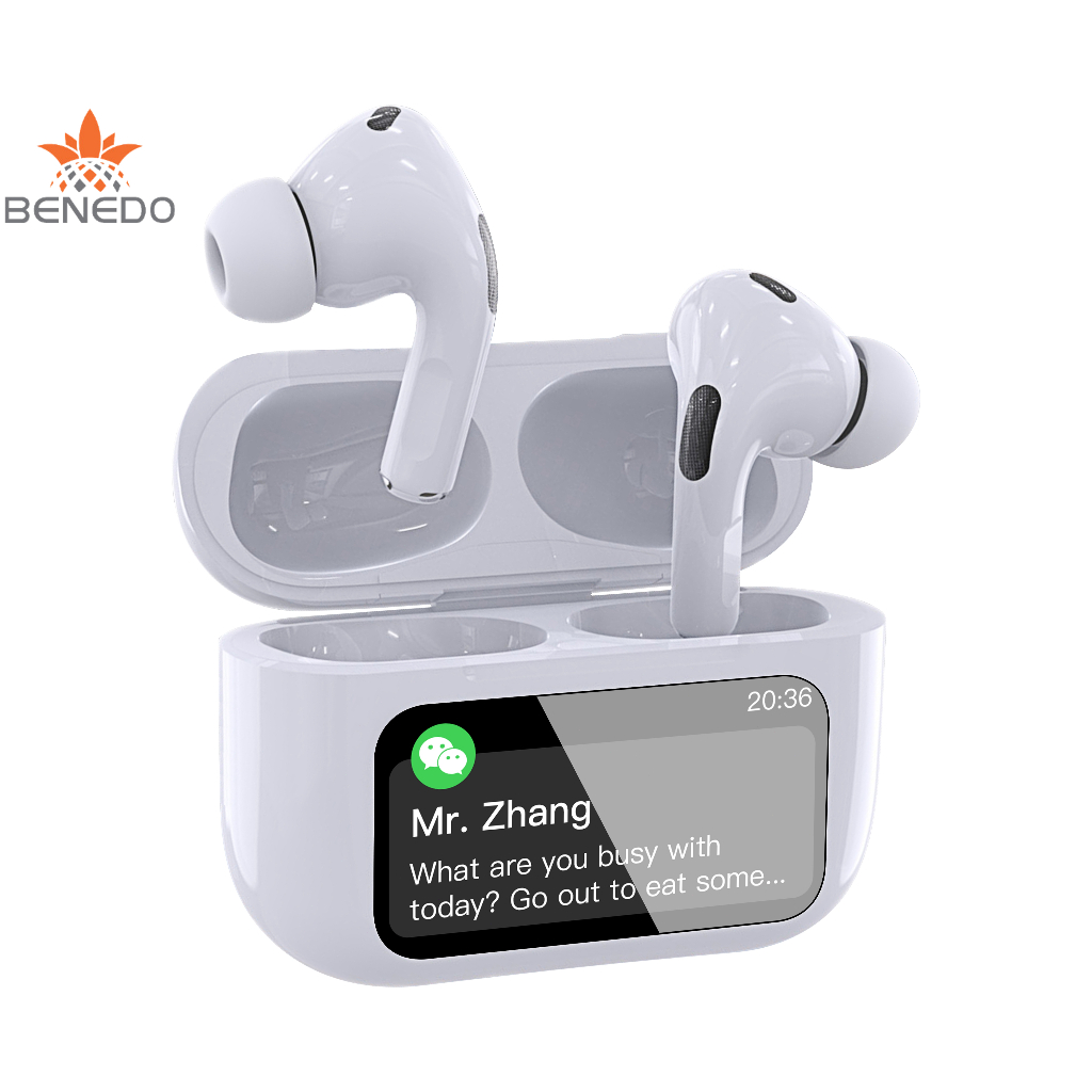 BENEDO Novo Sem Fio Touchscreen ANC TWS Ruído Cancelando Fones De Ouvido Bluetooth 5.3 Suporte APP