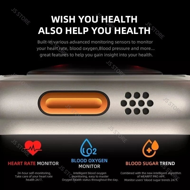 Smartwatch Original Tela Amoled NFC IP67 à prova d'água Esportivo Fitness Relógio Inteligente Para Android IOS