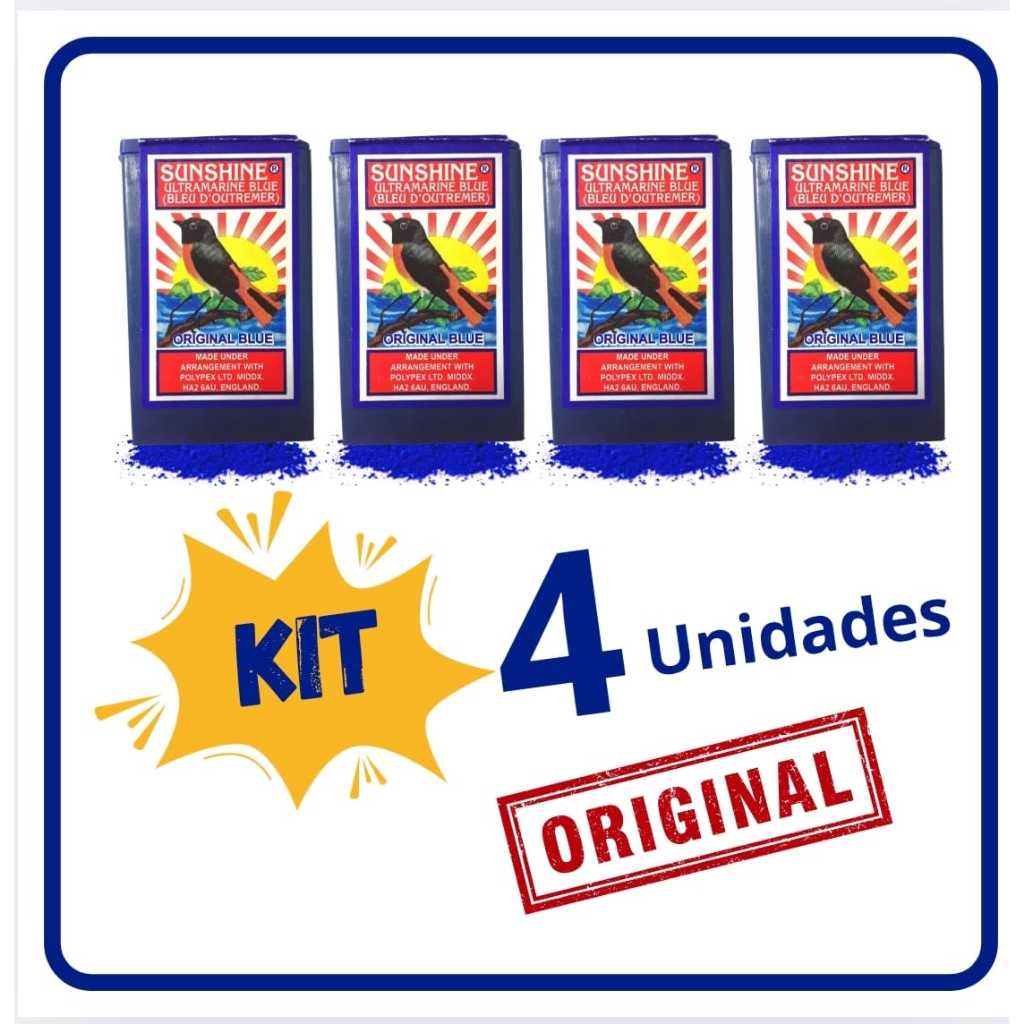 Anil em Pó anil africano  Wáji Wagi Oage kit 4 em Oferta na Shopee