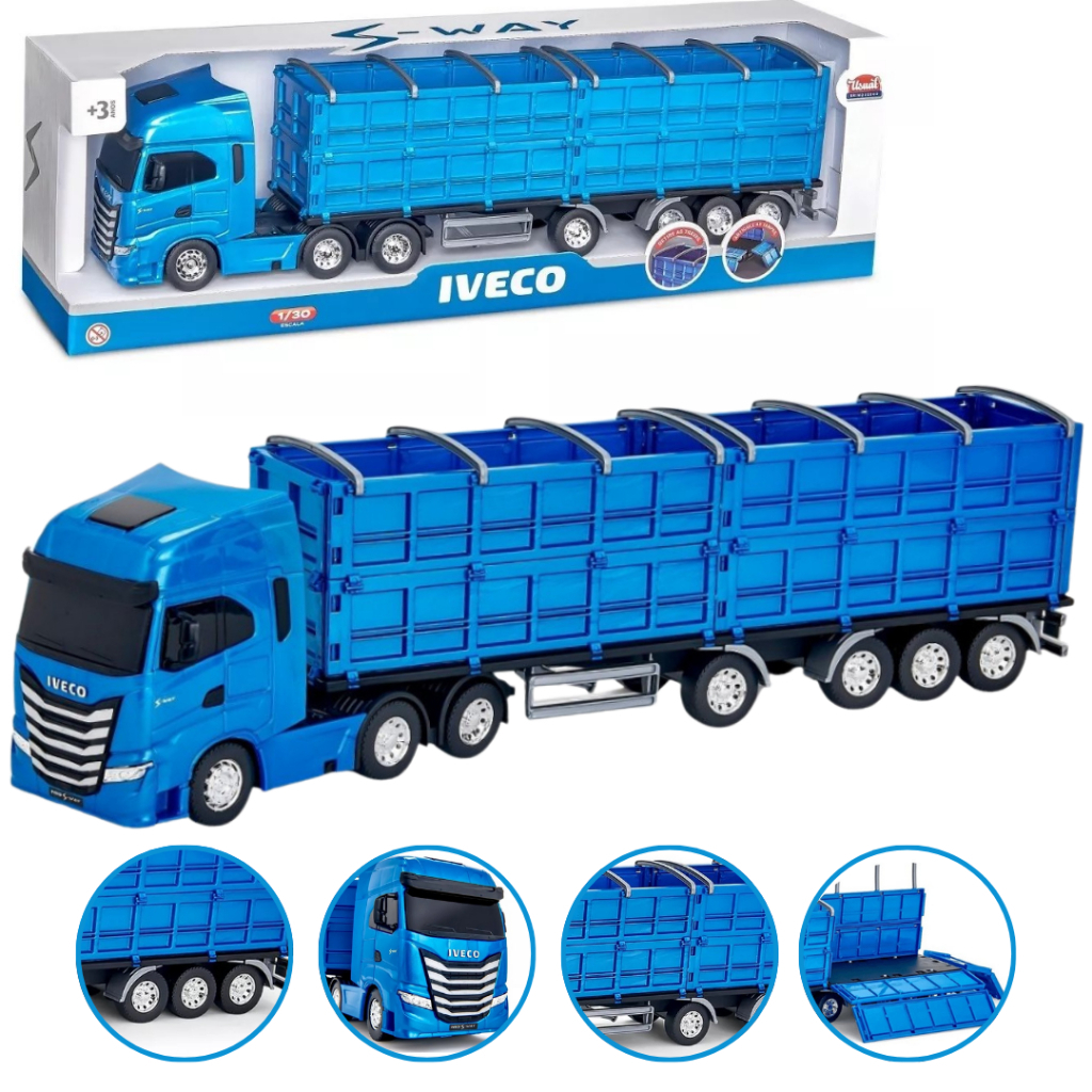Miniatura Caminhao Iveco S-way Graneleiro Escala 1/30 Usual em Oferta na Shopee