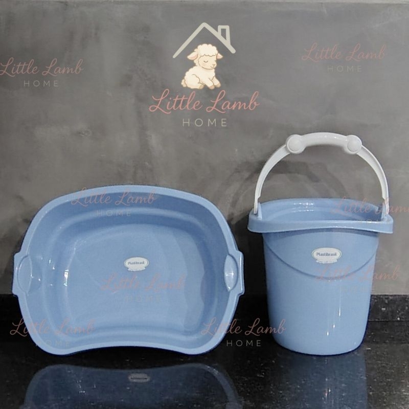 Kit Limpeza: Balde Resistente + Bacia Anatômica para Transporte Eficiente em Oferta na Shopee