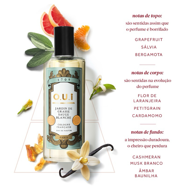 O.U.I Jardin De Grasse Sauge Blanche Eau De Parfum 100MI