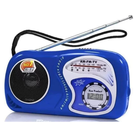 Radio de Bolso Am Fm Portatil Retro Pilha Vintage Antigo Audio Música Casa