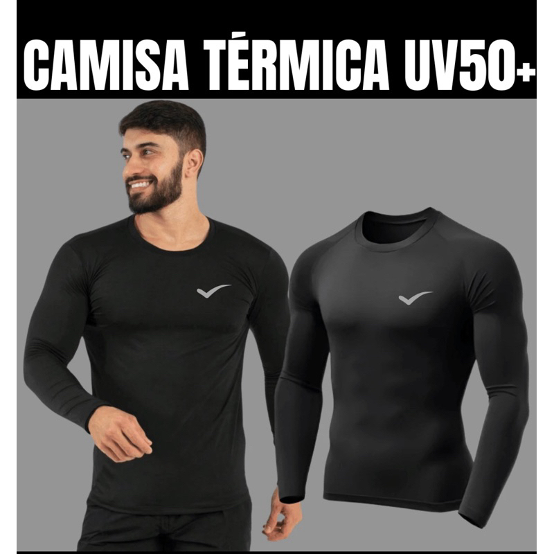 Blusa Térmica Masculina Camisa Termica Feminina Proteção UV Fator 50+ Fenix