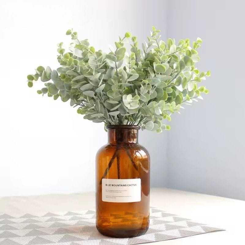 Buquê de Eucalipto Folhas Folhagem de eucalipto Plantas Verdes Artificiais Casamento Buquê - B-15 em Oferta na Shopee