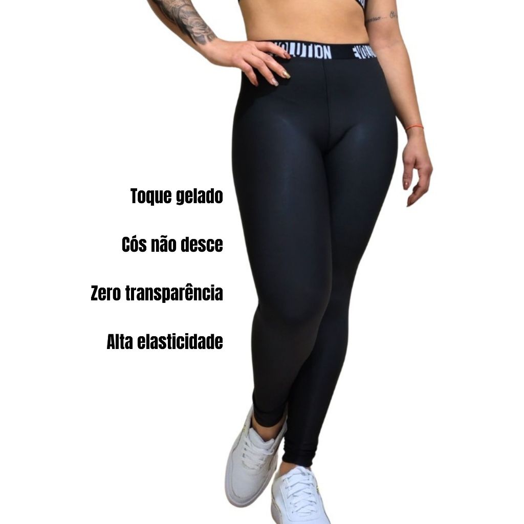 Calça Legging Academia Fitness Premium ZERO TRANSPARÊNCIA com Elástico