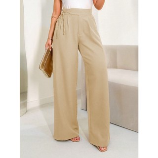 REF: 3286 Calça Feminina Alfaiataria, Calça Pantalona, Cintura Alta, Calça Preta, Wide Leg, Flare
