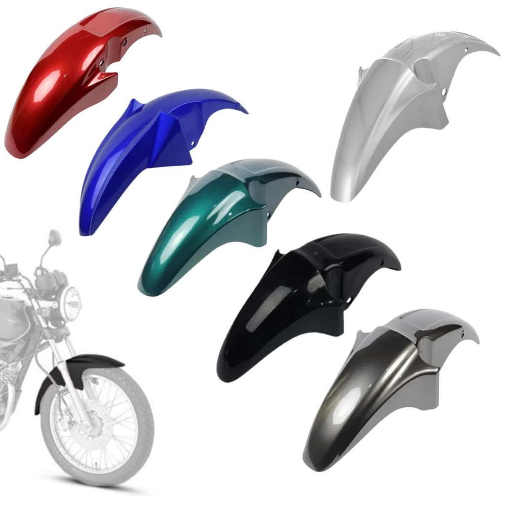 Paralama Dianteiro Titan 150 2004 20052006 2007 2008 Vermelho Prata Preto C/Parafusos + Suporte em Oferta na Shopee