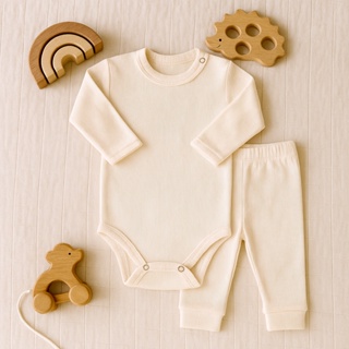 Kits Body de bebê P ao GG para enxoval. Body manga longa e calça em Oferta na Shopee