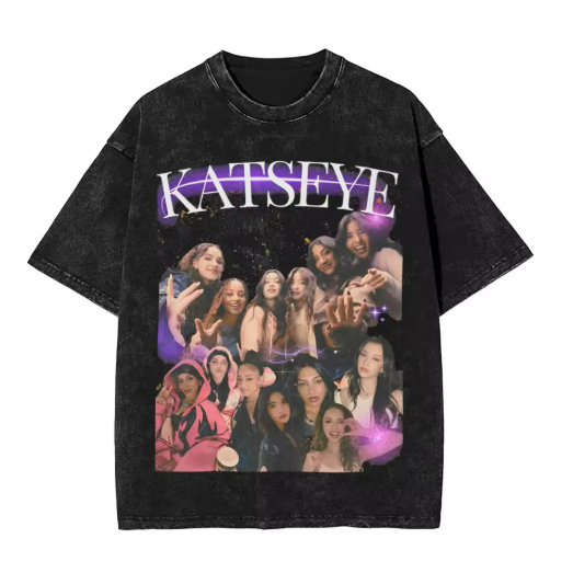 Camiseta Camisa Blusa Algodão Unissex Katseye Lançamento em Oferta na Shopee