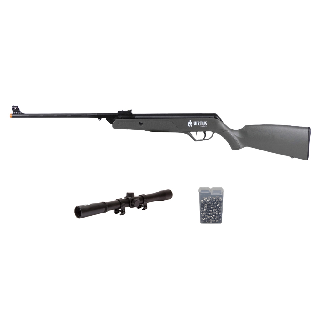 Carabina de Pressão Arete Grey 5.5mm CBC - Virtus + Chumbo + Luneta 4x20 em Oferta na Shopee