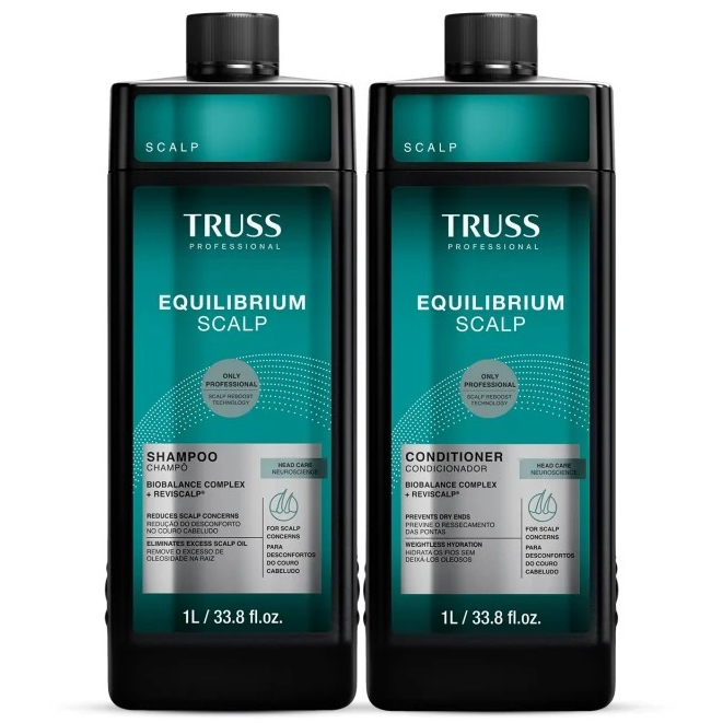 Truss Equilibrium Scalp Kit Shampoo E Condicionador 1 Litro Profissional