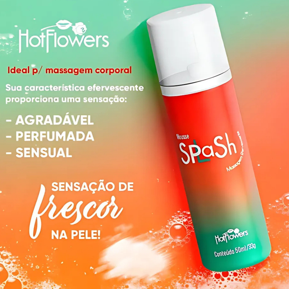 SPLASH MOUSSE EFERVESCENTE PARA MASSAGEM REFRESCANTE 50ML