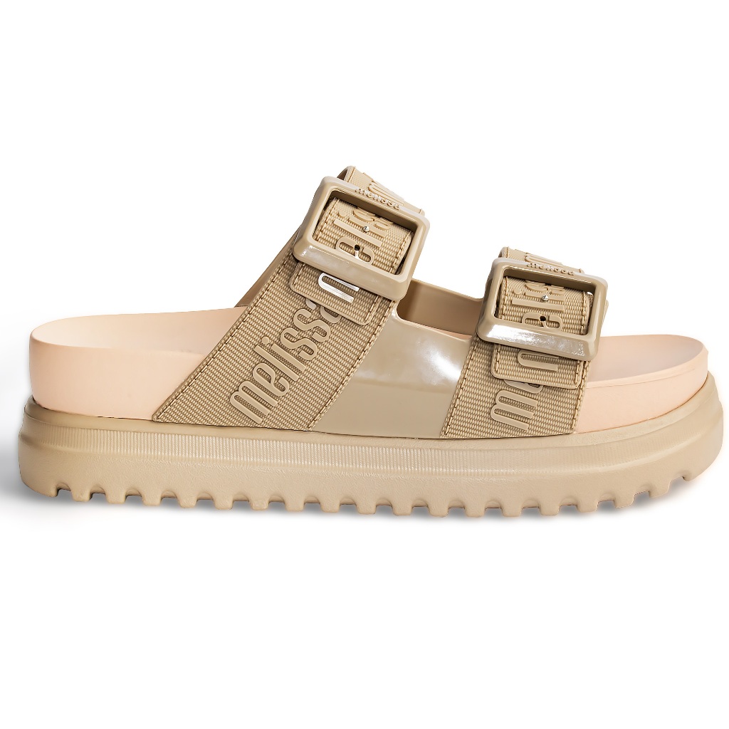 Detalhes do Sandália Melissa Feminina Cozy M-lover Platform Original 35977 Bege Medio
