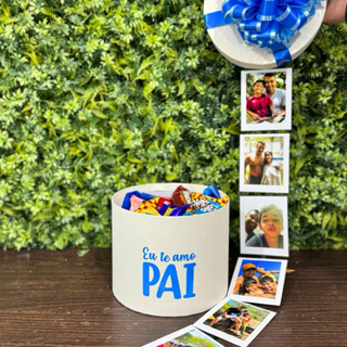 Cesta Dia dos Pais Surpresa | com chocolates e fotos em Oferta na Shopee